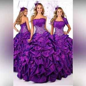 👗 Brand New Q by DaVinci Quinceanera Dress Size 8 👗​